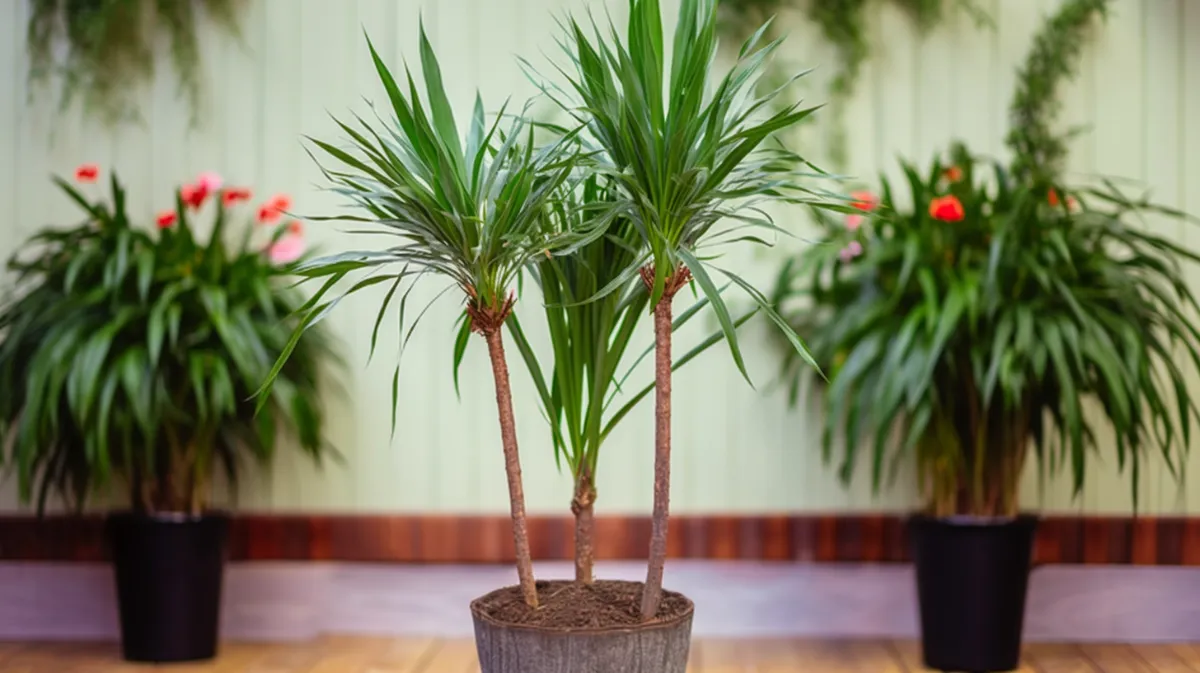 A tree succulent plant in a winter garden